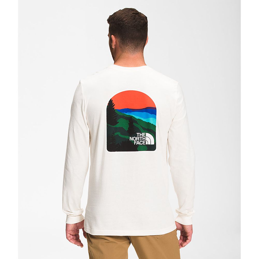 The North Face Long Sleeve Mens Australia - The North Face Long Sleeve Parks White (VAX-153928)